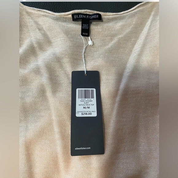 NWT Eileen Fisher Pullover Lightweight Hi-Low Hem Sz M - Picture 5 of 16